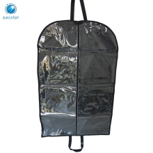 Transparent PVC Polyester Garment Suit Cover  Bag Clothes Storage Holder Carrier